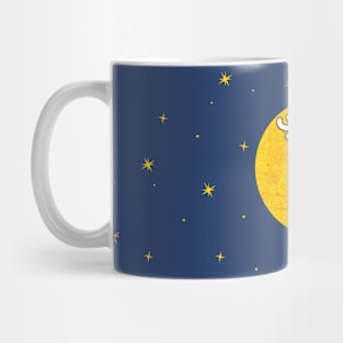 Moon, Stars and a Cat Mug